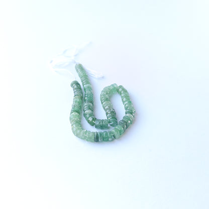 Authentic Green Strawberry Quartz gemstone beads ideal for handmade jewellery components and beadwork.