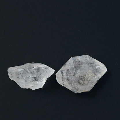 Herkimer Diamond undrilled stones showing bright clarity and shine, ideal for genuine gemstone beads in DIY jewellery.