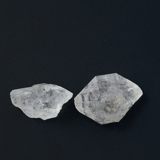 Herkimer Diamond undrilled stones showing bright clarity and shine, ideal for genuine gemstone beads in DIY jewellery.