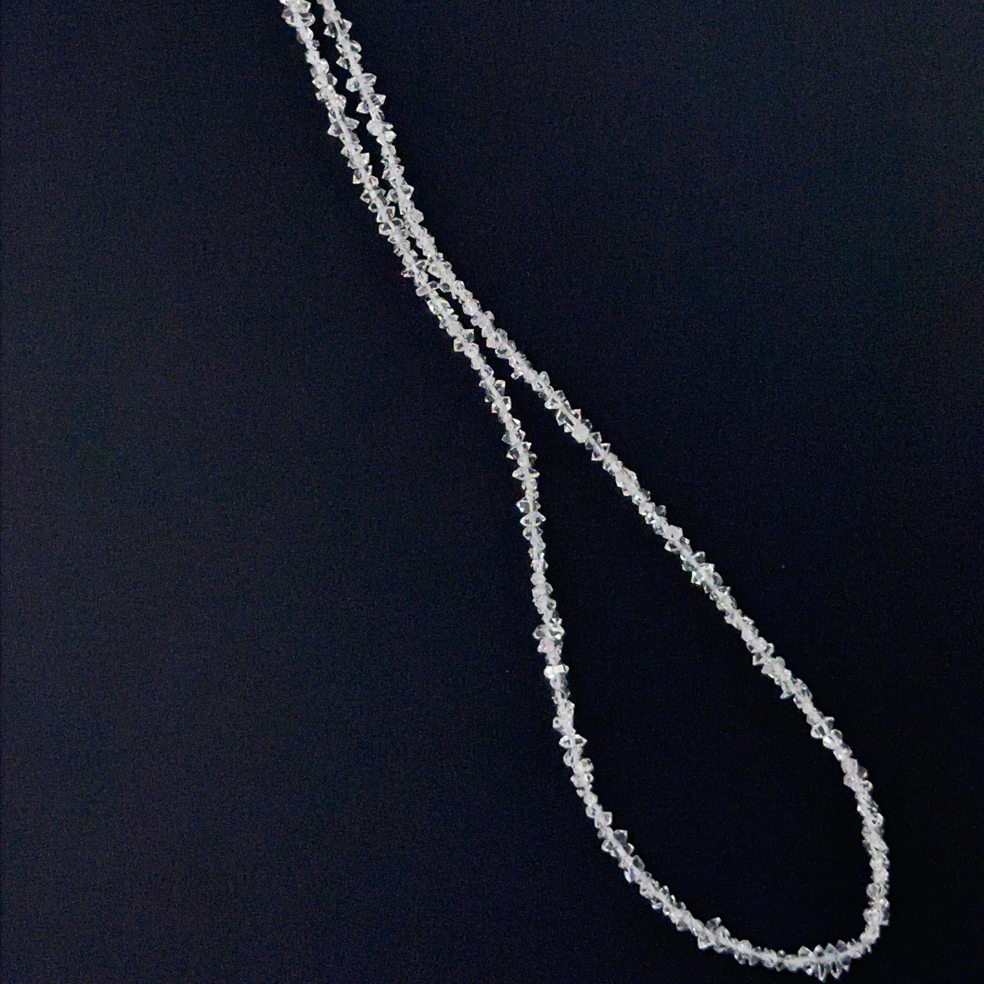 Gemstone beads for DIY jewellery featuring 2-3mm Herkimer Diamond crystal chips