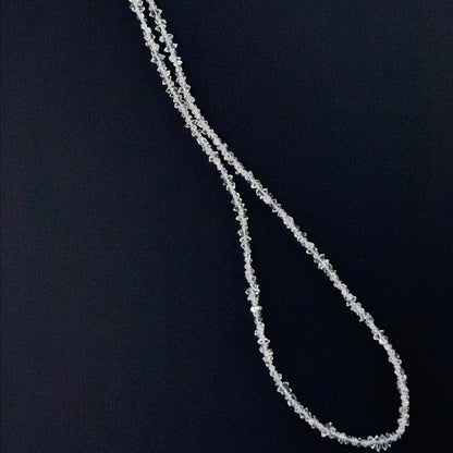 Gemstone beads for DIY jewellery featuring 2-3mm Herkimer Diamond crystal chips