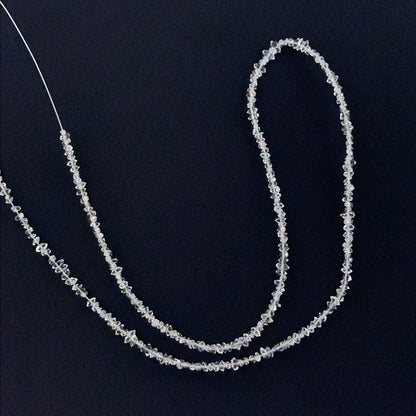 Herkimer Diamond chip beads 2-3mm on a 38cm strand for delicate jewellery making