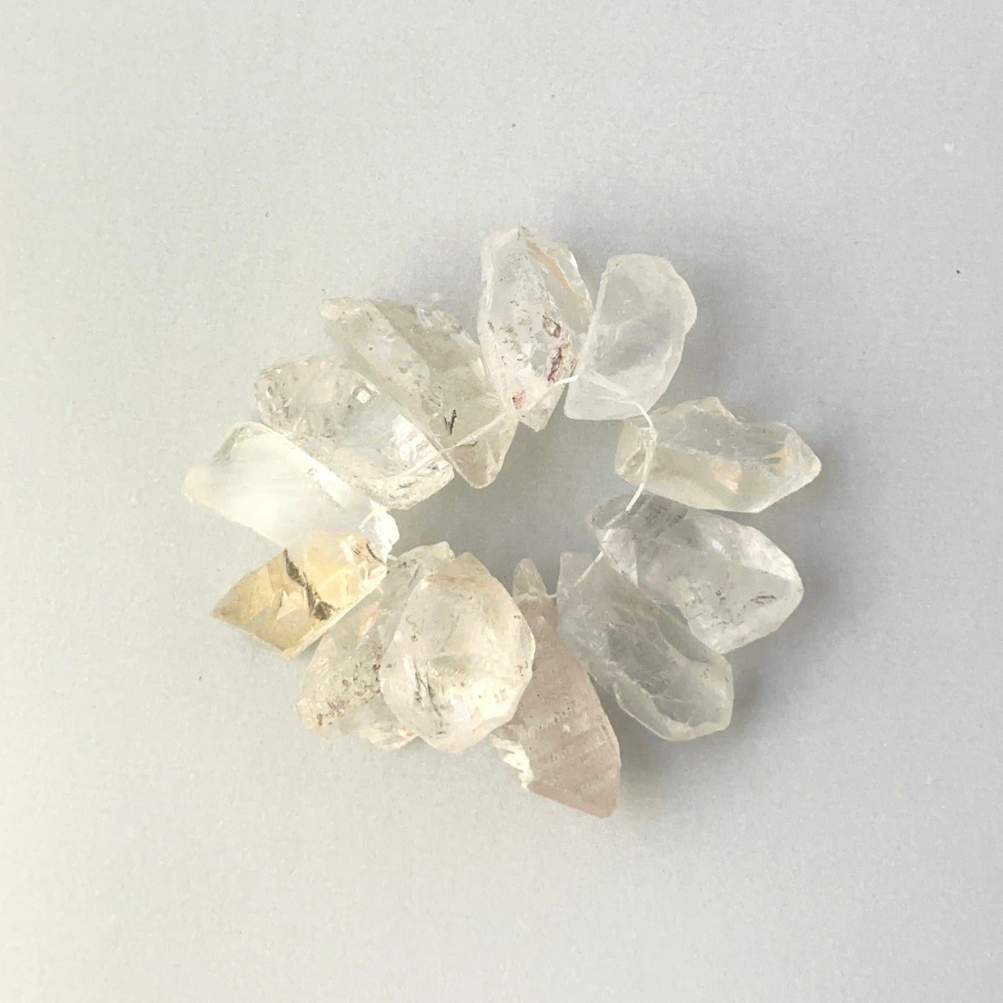 Large rough drilled Herkimer Diamond beads 25-30mm for statement pendants