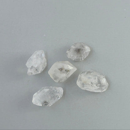 Rough Herkimer Diamond crystals 18-23mm by 14.5-16mm undrilled for wire wrapping and collectors