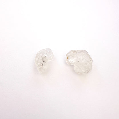 Herkimer diamond nuggets with crisp edges and radiant transparency.