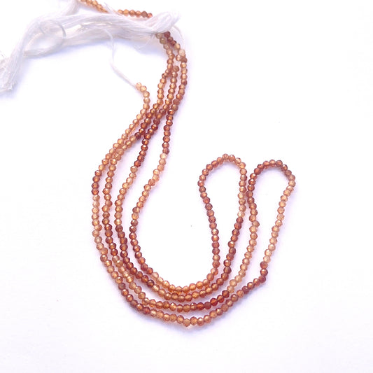  Sparkling stone beads arranged on a 31cm strand for handmade jewellery components. 