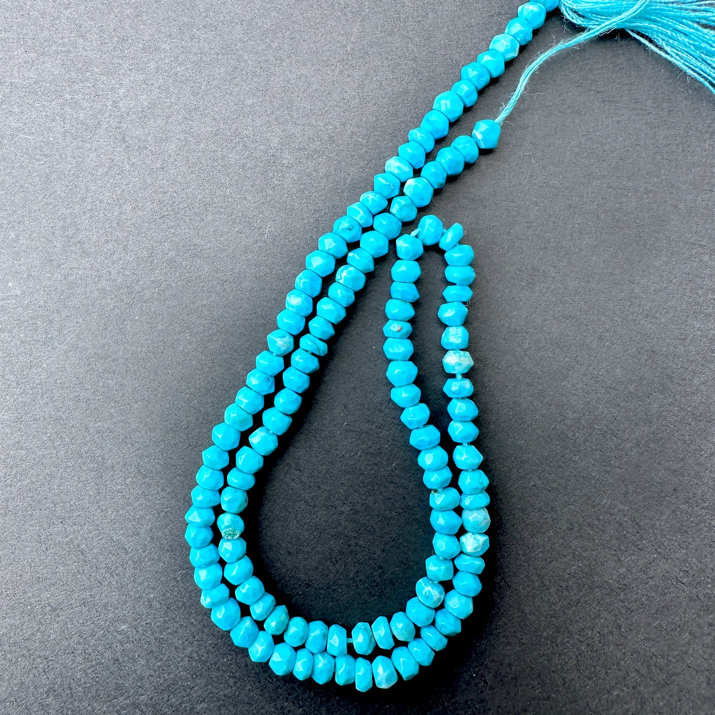 Handmade jewellery components featuring Howlite Turquoise beads with consistent size and polished finish.