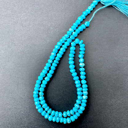 Handmade jewellery components featuring Howlite Turquoise beads with consistent size and polished finish.