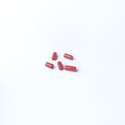 Genuine Italian Coral gemstone beads showcasing elegant colour and shine, perfect for premium jewellery design projects.