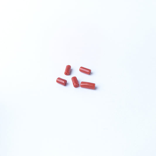 Genuine Italian Coral gemstone beads showcasing elegant colour and shine, perfect for premium jewellery design projects.