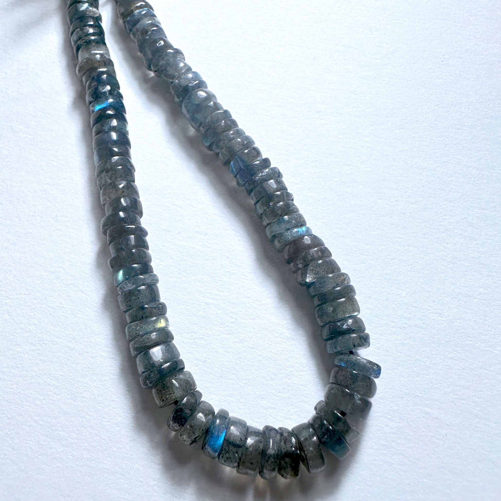 Stone Beads for DIY jewellery featuring Labradorite with polished finish and consistent shape.
