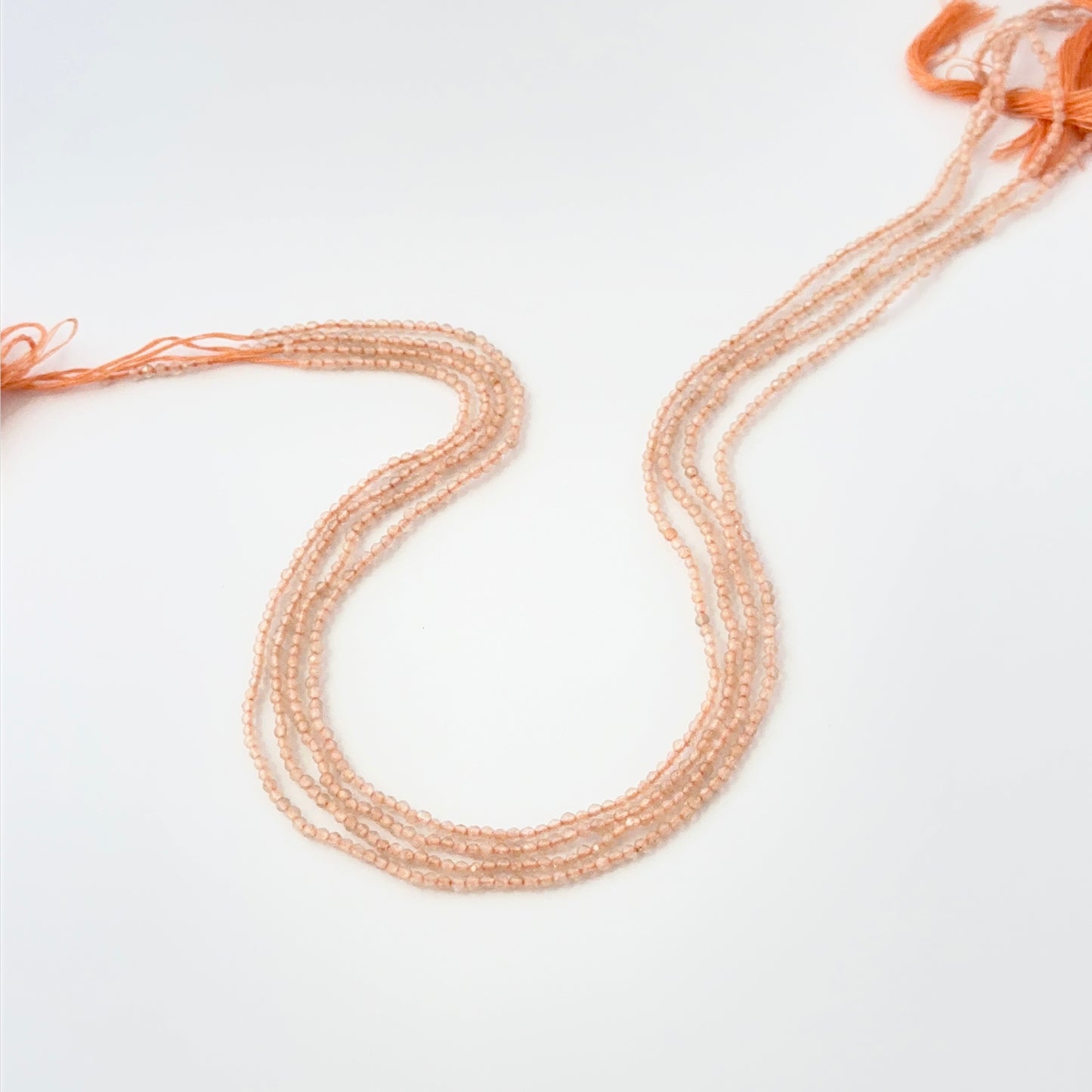 Moonstone | Faceted Rondelle | 1.9-2mm Bead Size | 32cm Strand Length