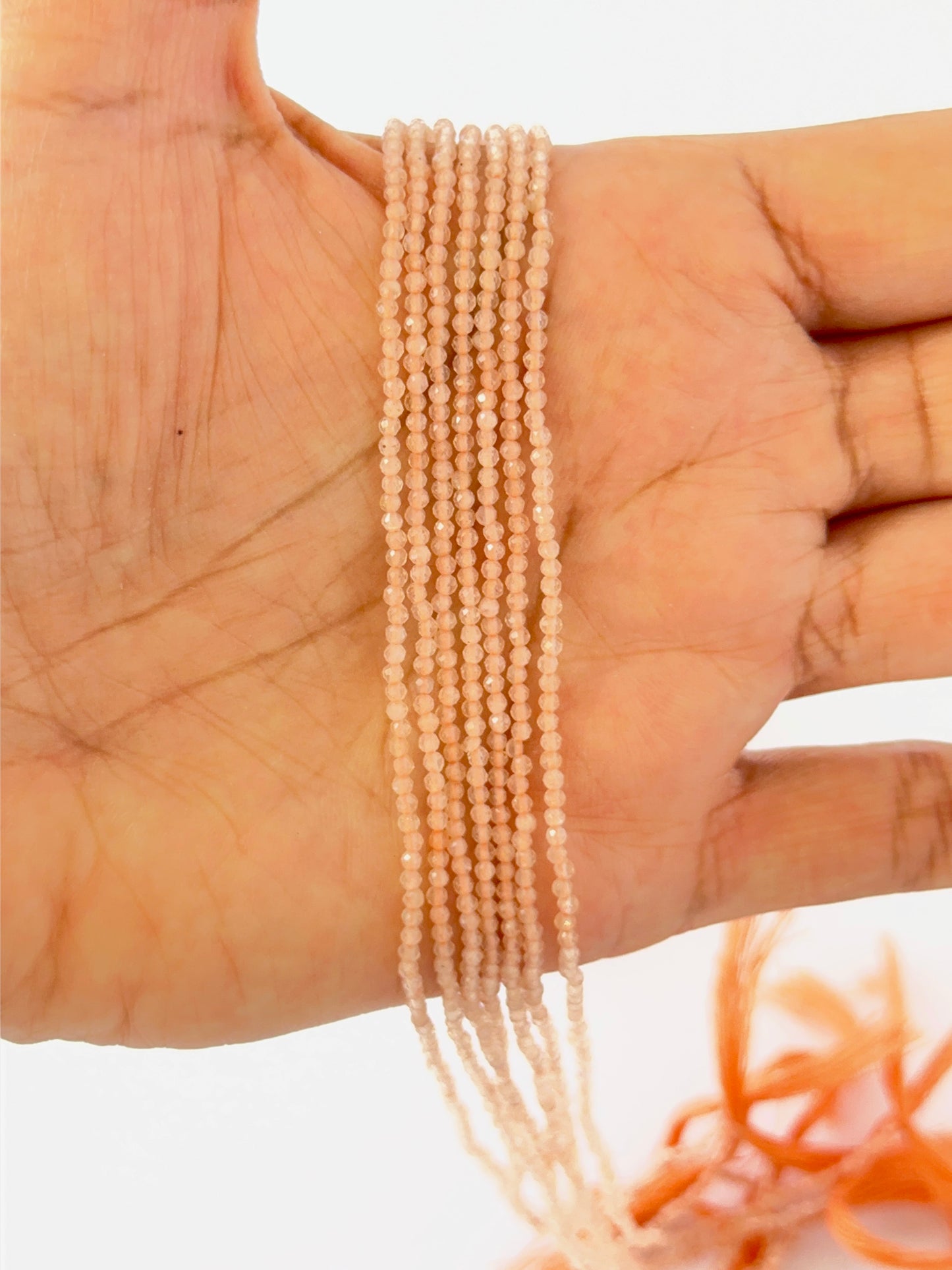 Moonstone | Faceted Rondelle | 1.9-2mm Bead Size | 32cm Strand Length