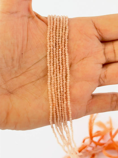 Moonstone | Faceted Rondelle | 1.9-2mm Bead Size | 32cm Strand Length