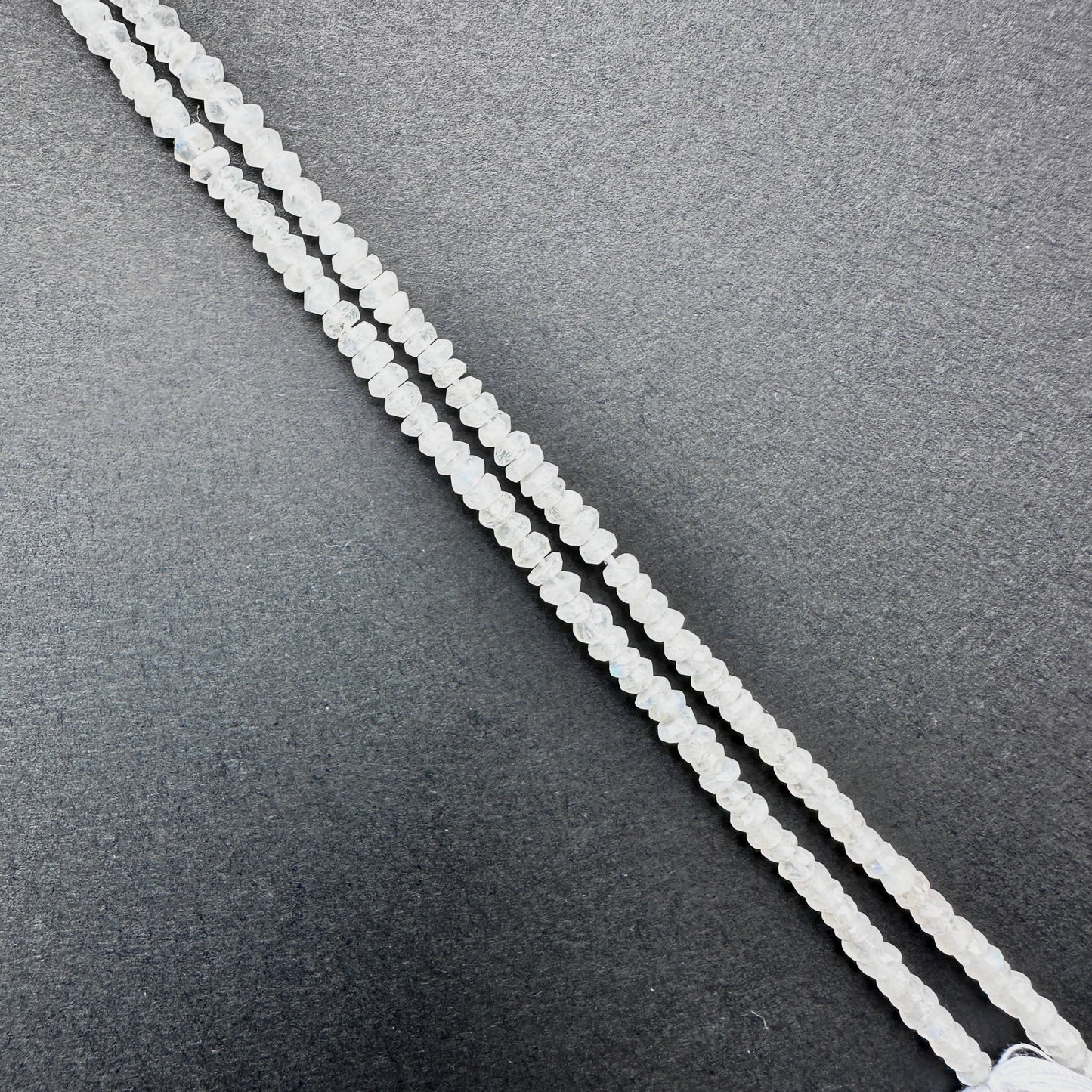 Handmade jewellery components featuring Moonstone beads with consistent size and luminous finish.