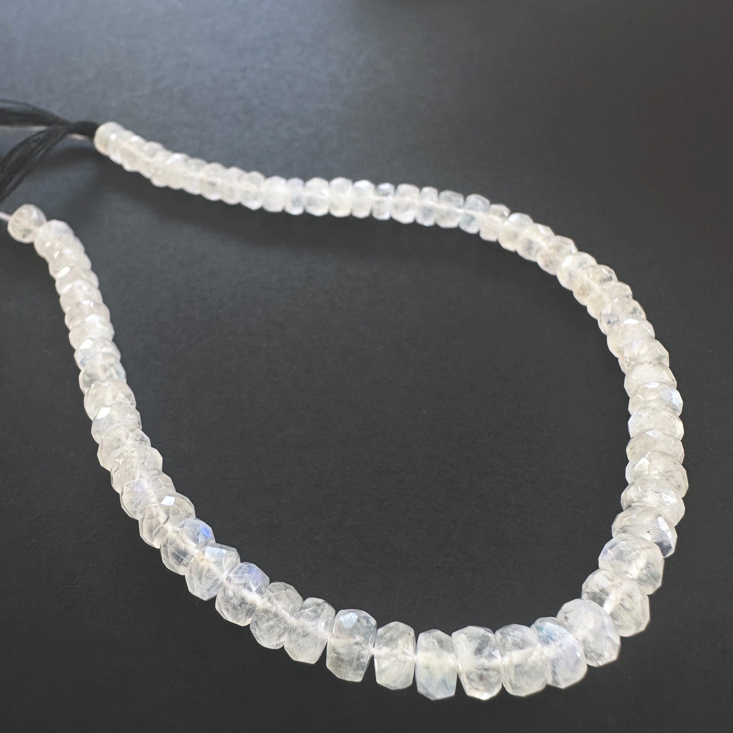 Handmade jewellery components featuring 5mm Moonstone stone beads.