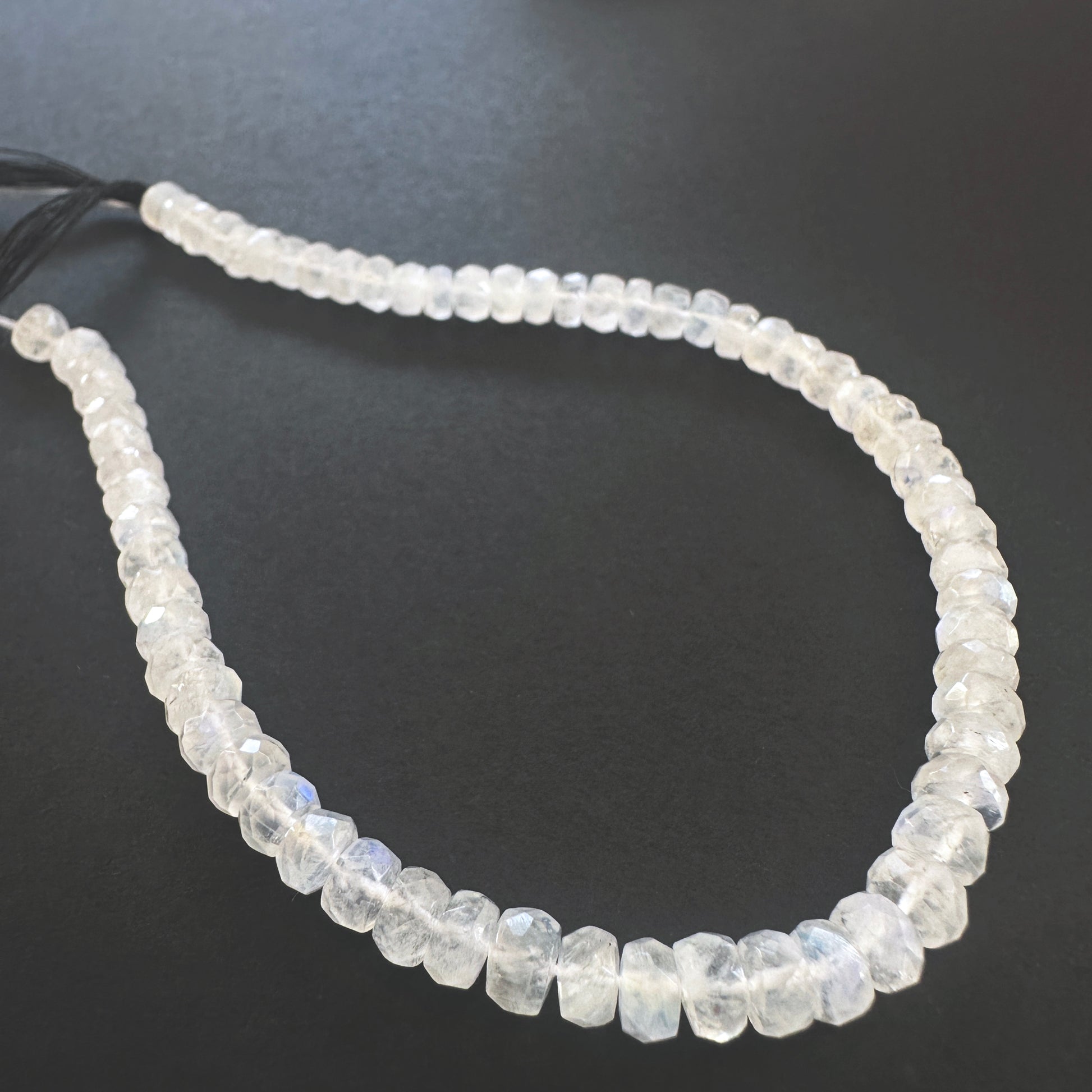 Handmade jewellery components featuring 5mm Moonstone stone beads.