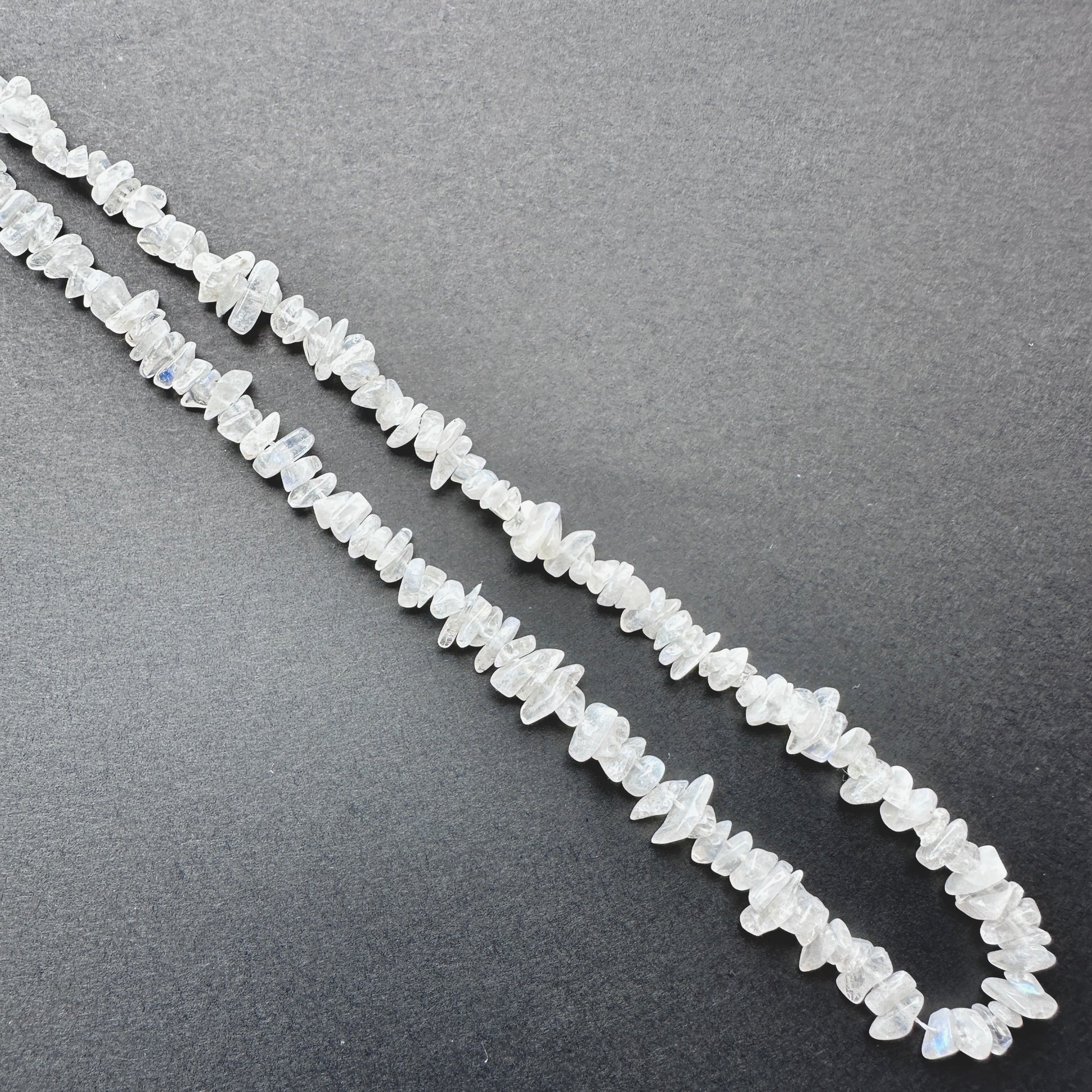 Handmade jewellery components featuring 4-6mm Moonstone stone beads.