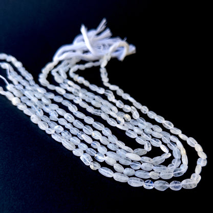 Authentic moonstone gemstone beads with polished smooth tumble cuts, ideal for handmade jewellery components.
