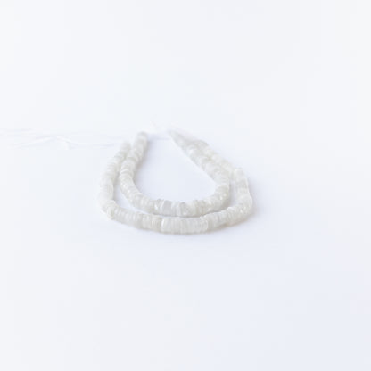 Authentic Moonstone gemstone beads with smooth wheel cut ideal for handmade jewellery components.