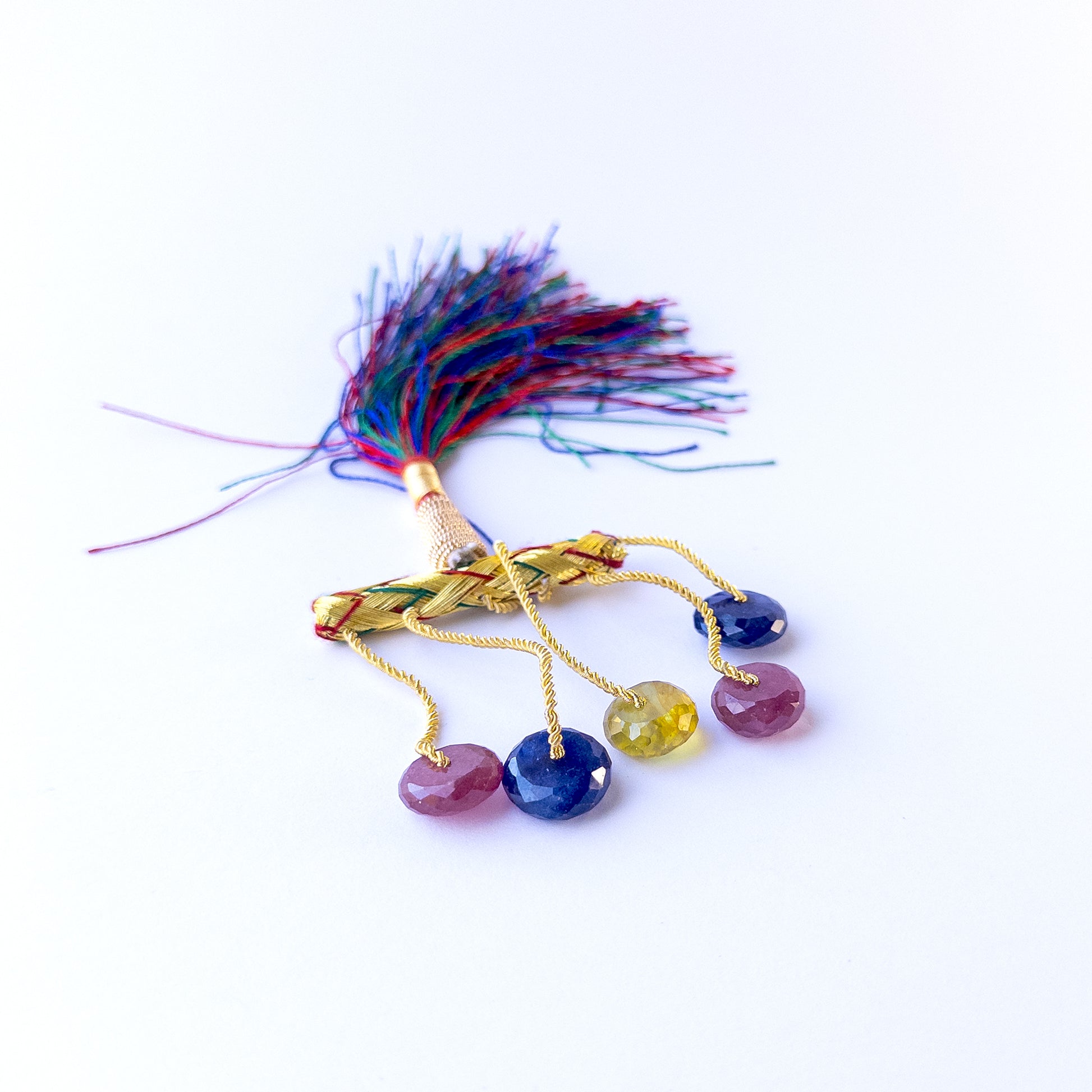 Genuine mixed gemstone beads featuring large faceted rondelles ideal for DIY jewellery projects.