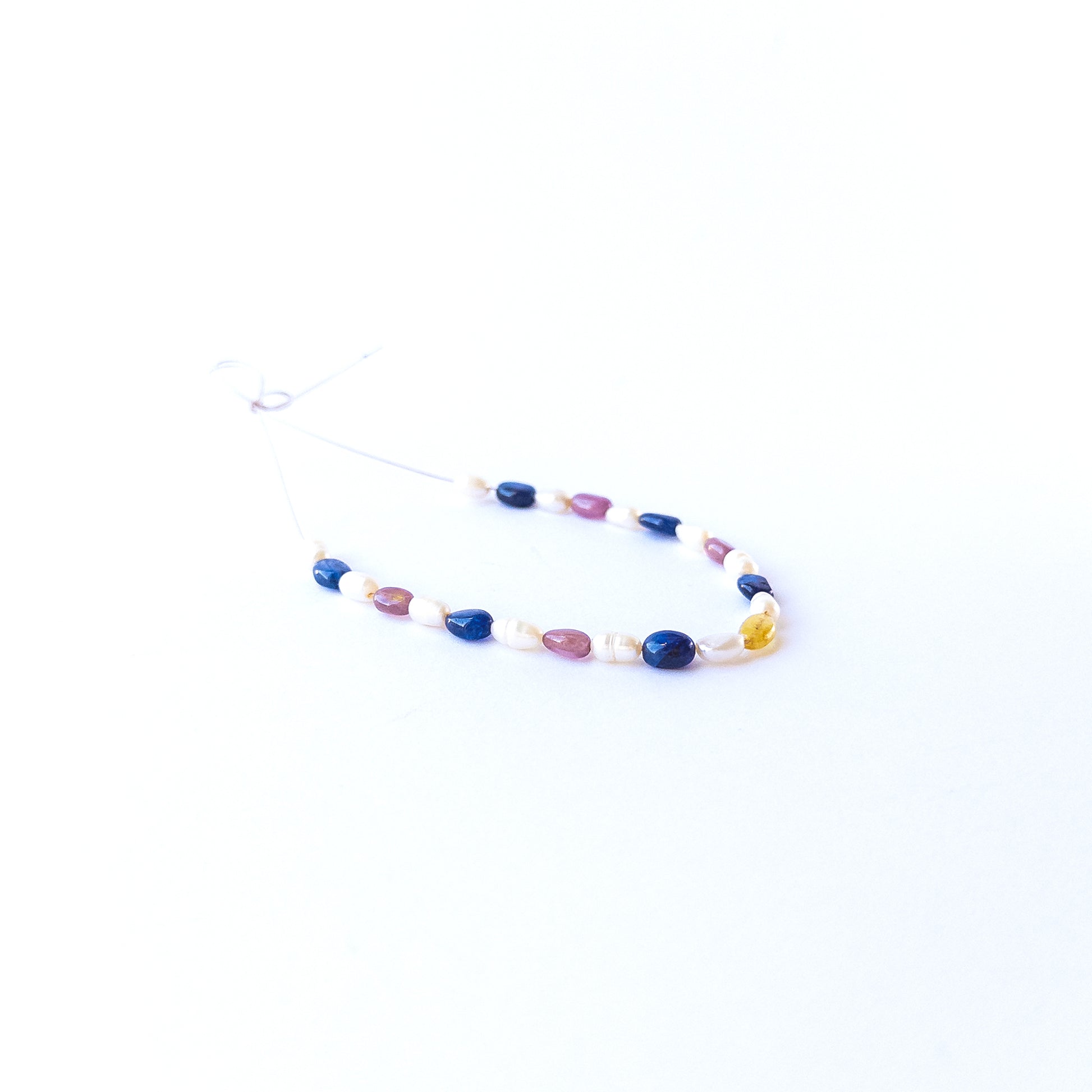 High‑quality smooth oval precious gemstone beads paired with freshwater pearls for handmade jewellery components.