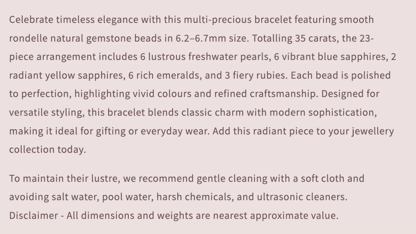 Text describing the product details of the gemstone beads , as seen on the Australian owned and trusted bead supplier, Melbourne Gemstone Beads.