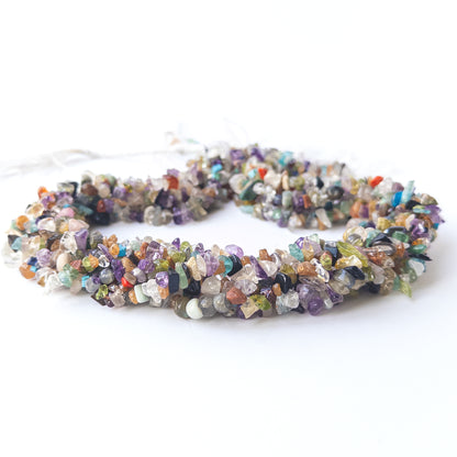 Multi‑stone chip beads displaying natural colour variation and premium craftsmanship.