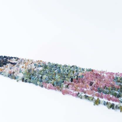 Authentic Multi Tourmaline gemstone beads ideal for handmade jewellery components and creative designs.