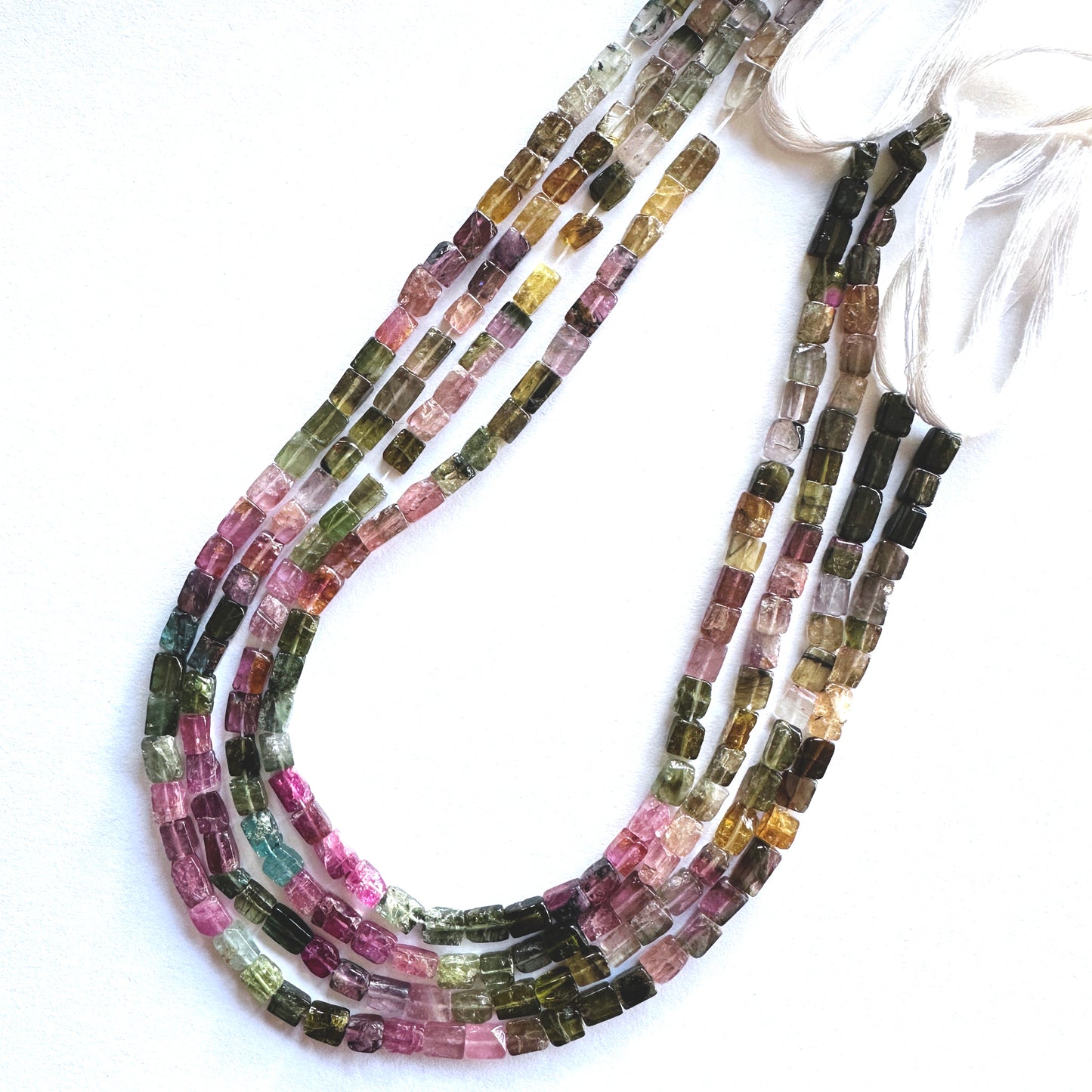 Australian gemstone bead supplier showcasing Multi Tourmaline beads with consistent sizing and smooth edges.