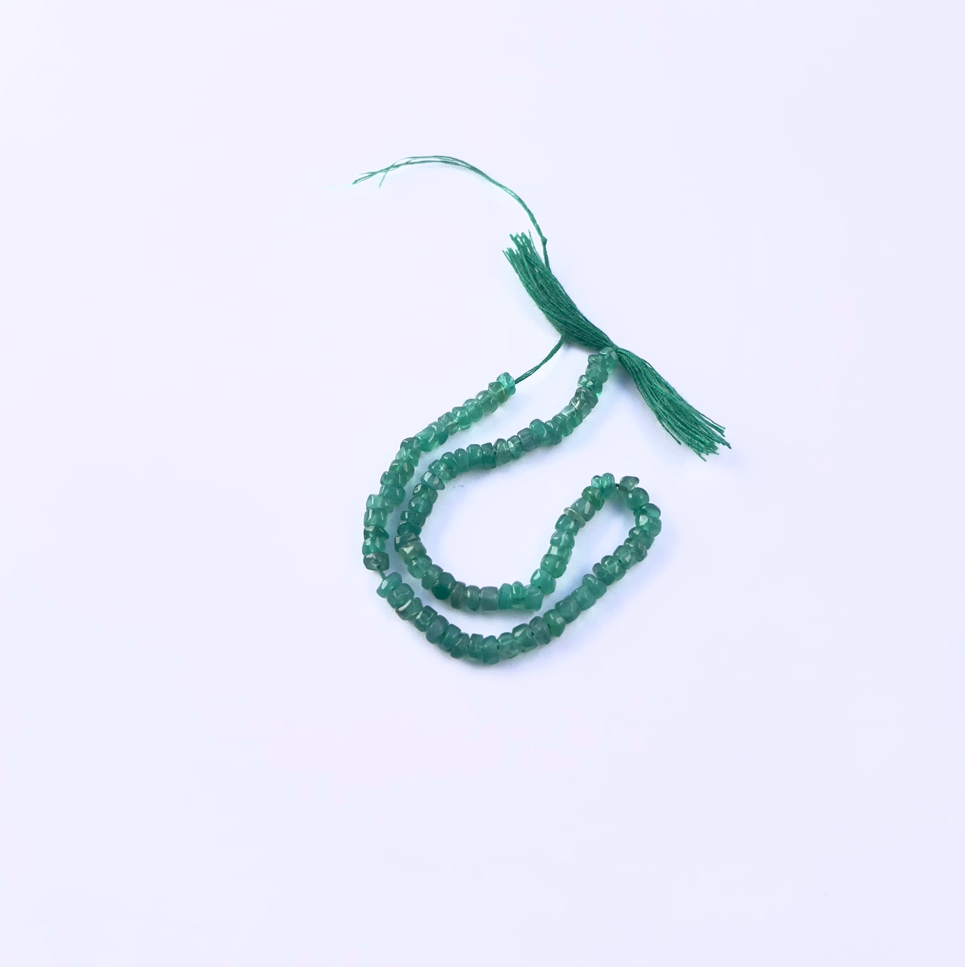 Onyx smooth wheel beads 4-4.2mm with polished finish, natural gemstone beads for handmade jewellery designs