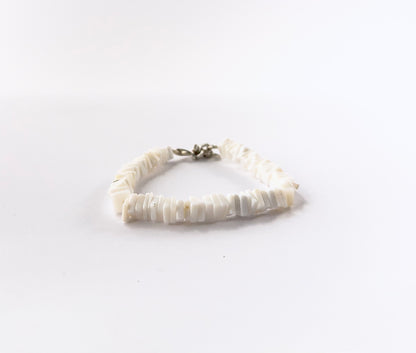 Opal Bracelet | Square Heishi | 6.5mm Bead Size | 18cm Length | Adjustable | 66 Carats