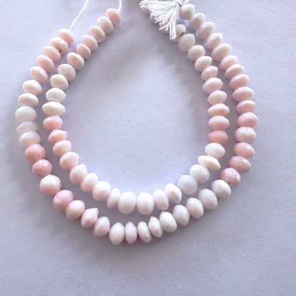 Faceted Opal beads in 5.5-6mm size arranged in a neat 16cm strand with radiant shine.