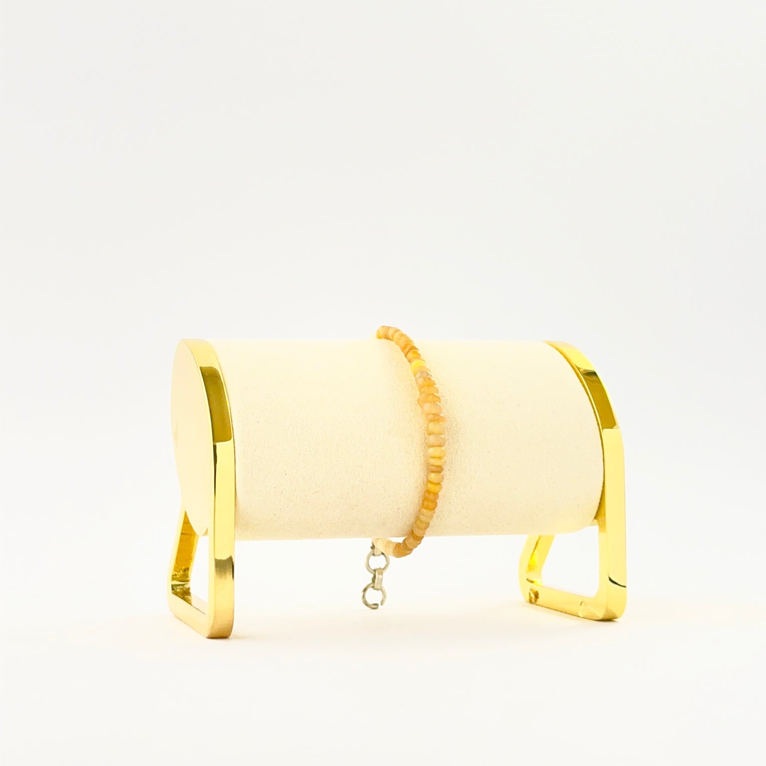 Opal bracelet featuring smooth rondelle 3.4–4.7mm beads in a 17cm adjustable design.