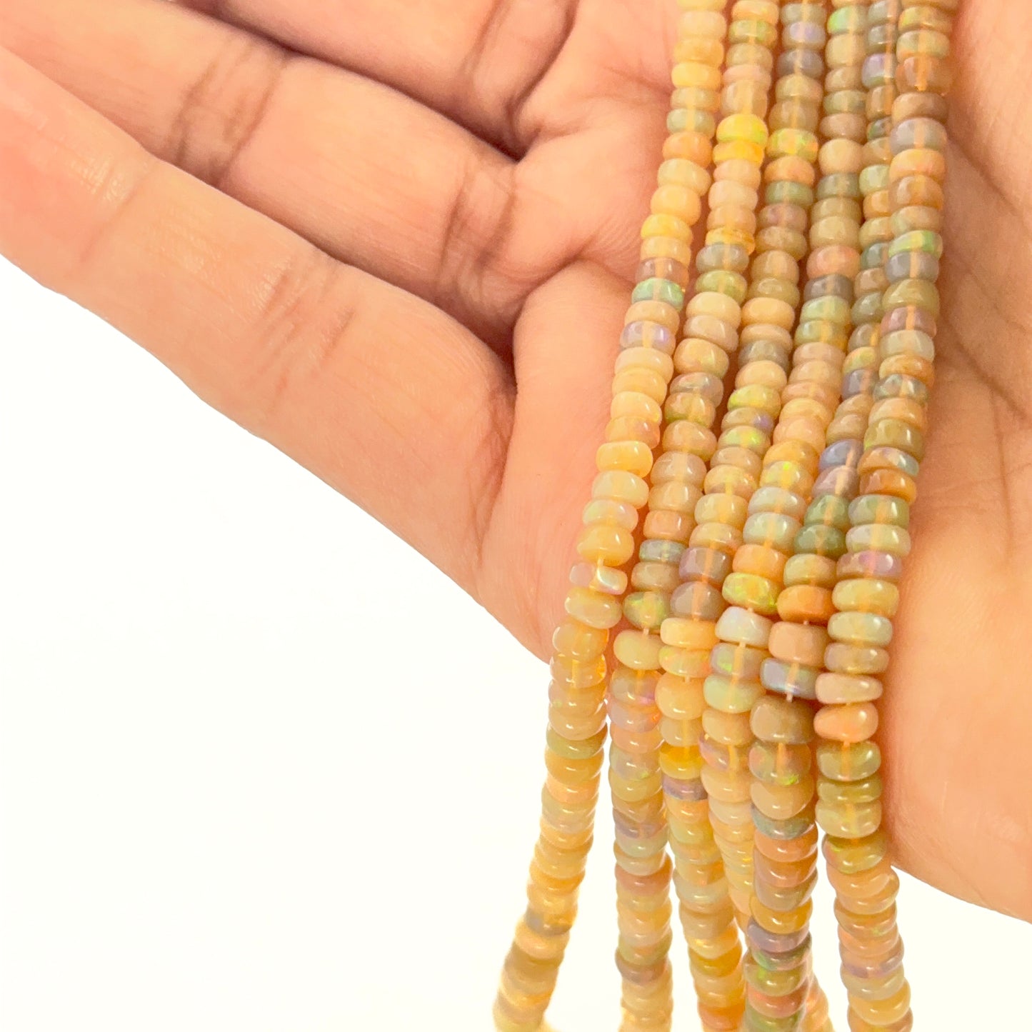 Opal | Smooth Wheel | 3.5-5.5mm Bead Size | 38cm Strand Length