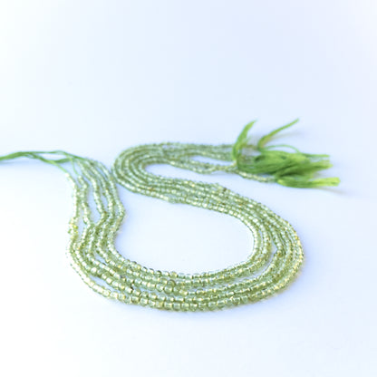 Peridot | Smooth Round | 2.7-3mm Bead Size | 33cm Strand Length