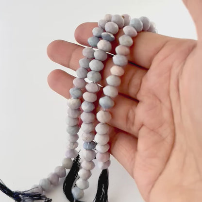 Lavender Opal | Faceted Rondelle | 7.5-8mm Bead Size | 15cm Strand Length