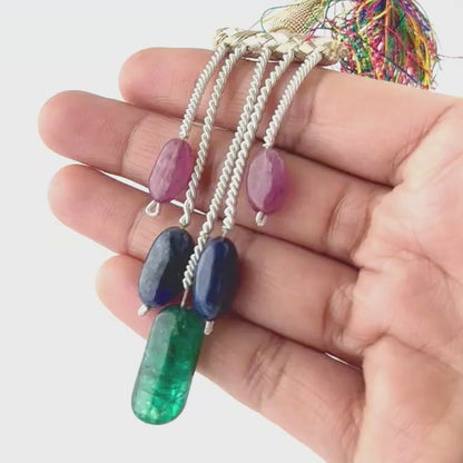 Multi Precious Stones | Smooth Tumble | 10-13mm Bead Size | 5 Pieces | 65 Carats