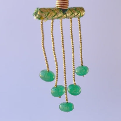 Emerald | Smooth Rondelle | 10-10.7mm Bead Size | 5 Pieces | 37 Carats