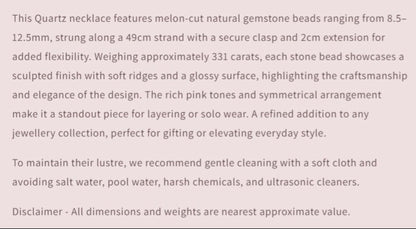 Text describing the product details of the gemstone beads , as seen on the Australian owned and trusted bead supplier, Melbourne Gemstone Beads.