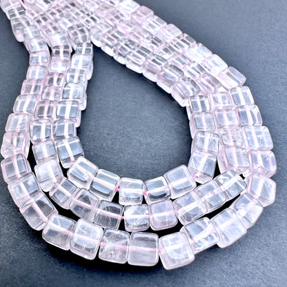 High-quality Rose Quartz natural gemstone beads with warm, romantic appeal.