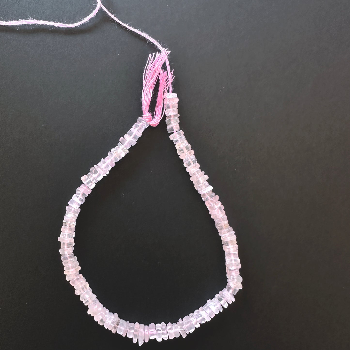 Natural gemstone beads for jewellery, highlighting the romantic elegance of Rose Quartz stones.