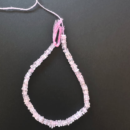 Natural gemstone beads for jewellery, highlighting the romantic elegance of Rose Quartz stones.