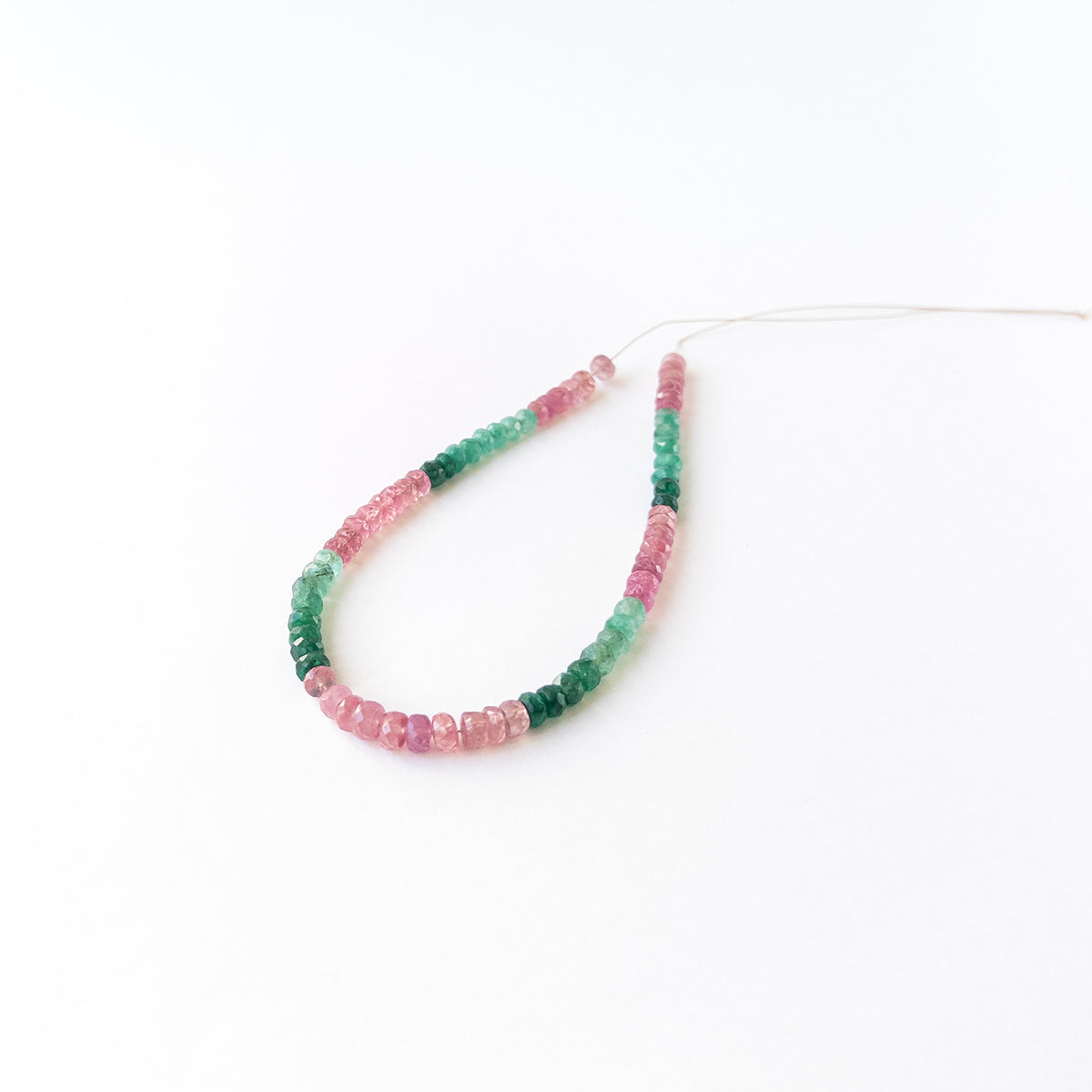 Natural Ruby and Emerald gemstone beads with bright sparkle and refined faceting for premium stone bead designs.