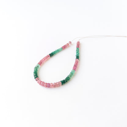 Natural Ruby and Emerald gemstone beads with bright sparkle and refined faceting for premium stone bead designs.