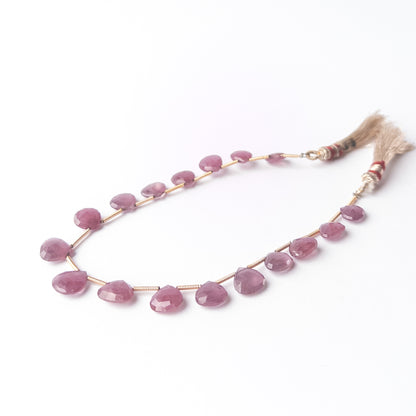 Genuine Ruby gemstone beads showcasing vivid colour and shine, perfect for premium jewellery design projects.