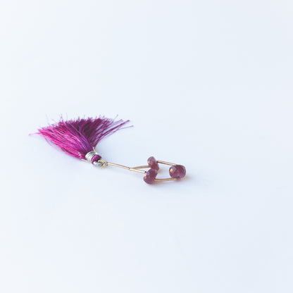 Authentic Ruby rondelle beads with shimmering facets and rich crimson colour.