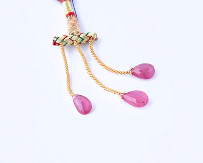 Hand‑selected Ruby gemstone cuts showing polished facets and rich colour.