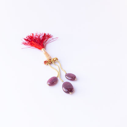 Ruby | Smooth Oval | 10.4-12.5mm Bead Size | 3 Pieces | 46 Carats