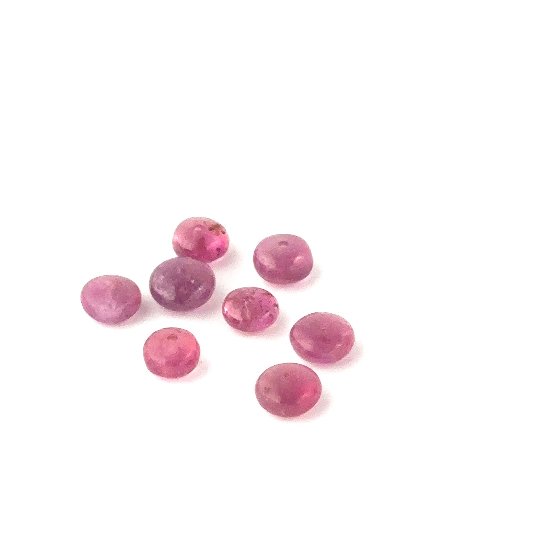 High‑quality Ruby stone beads, 5.5–6mm smooth rondelles, ideal for earrings, pendants and designer jewellery.